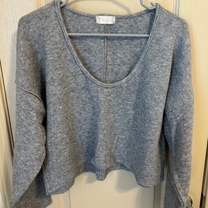 Cozy Gray Knit Sweater
